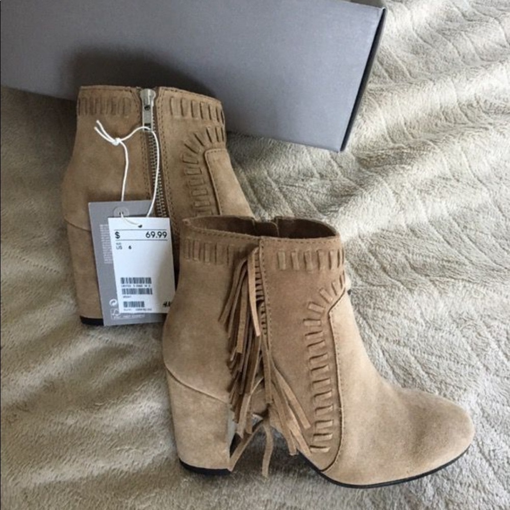 H&M real suede premium quality
